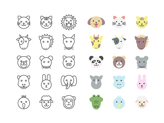 40 枚动物图标 Animal Icons