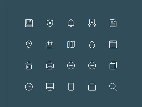 线条图标 Buddha Line Icon Set