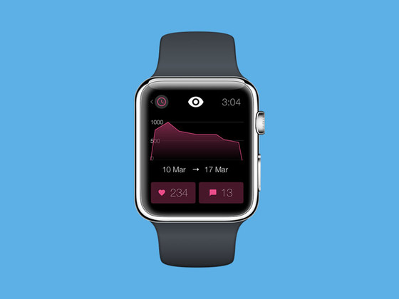 Dribbble Stats for Apple Watch