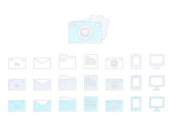 Dropbox样式图标 Dropbox Style Icons