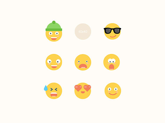 9 枚表情图标 Emotions