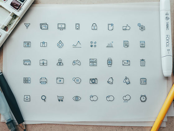 40 枚双色图标 Fblu Icons