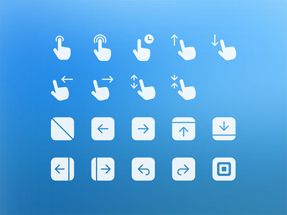 手势方向图标 Gesture and Transition Icons