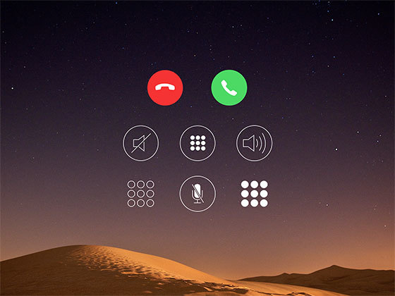 苹果系统电话系统图标 iOS Call Screen Icons