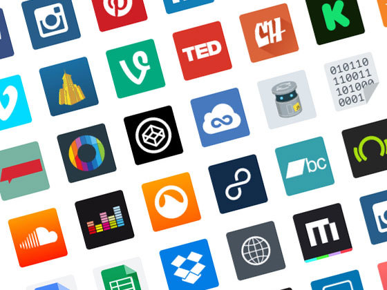 80 枚主要网站图标集合 Major Websites Icon Set