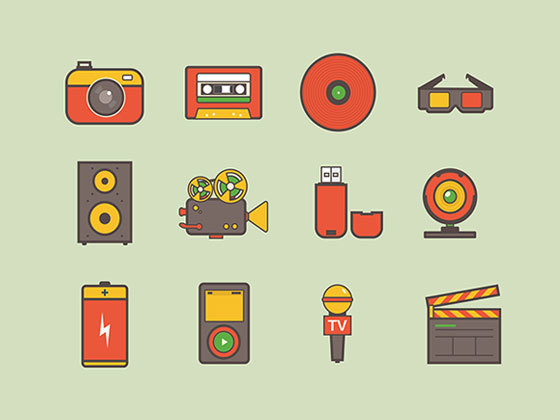 多媒体图标 Media Icons