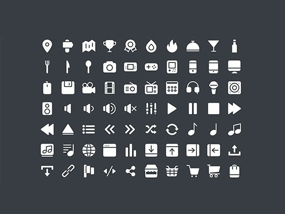 实心图标集合 Solid Icon Set