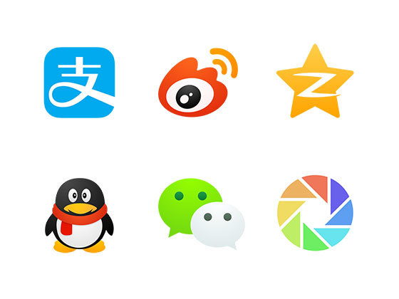国内常用应用图标 Third Party Payment Icons