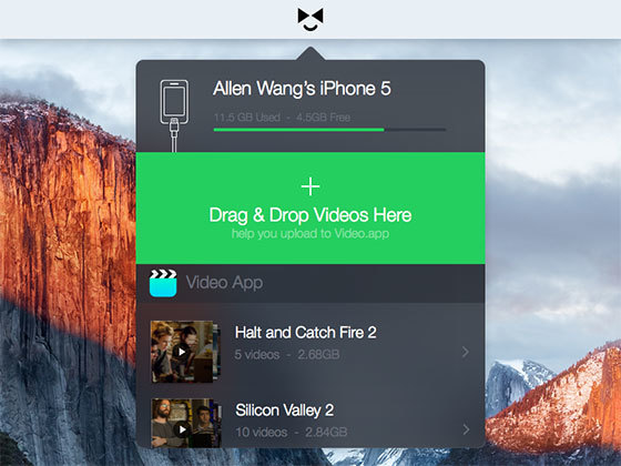 菜单组件 Tiny Mac App Interface