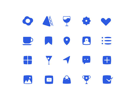 独特实心图标 Unique Icons