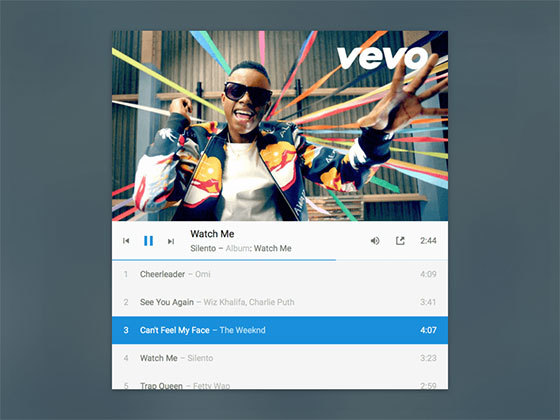 视频组件 Vevo Embedded Player