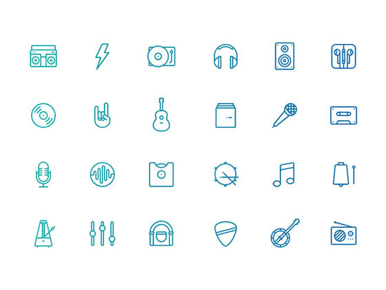 音乐图标集 Musicons