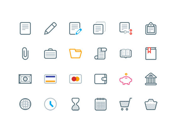 多色彩图标 Bitsies Icon Set