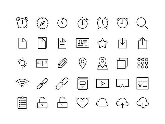 120 枚视网膜图标 120 Retina Icons