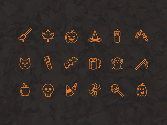 万圣节图标 Halloween Icon Set