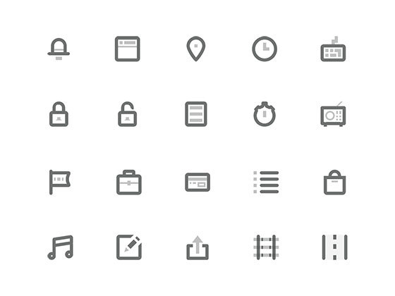 粗线条图标 Oakcons