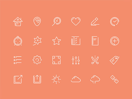 半双线条断口图标合集