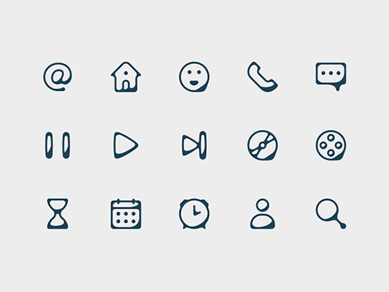 墨迹线条图标 Ink Style Icons