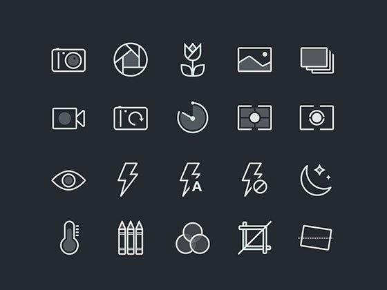 色块线条图标 Shot Function Icons