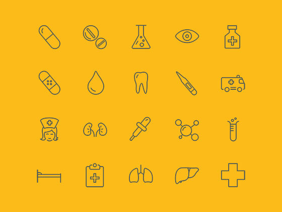 医疗科学图标 Medical & Science Icons