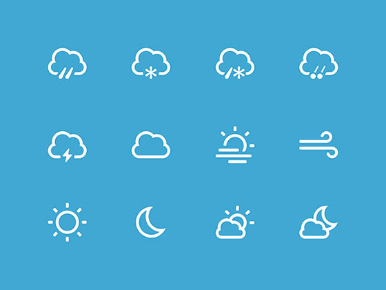 迷你天气图标 Mini Weather Icons