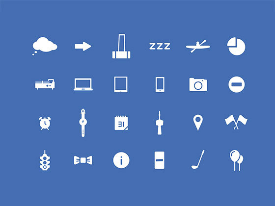 城市办公生活图标 City Icons