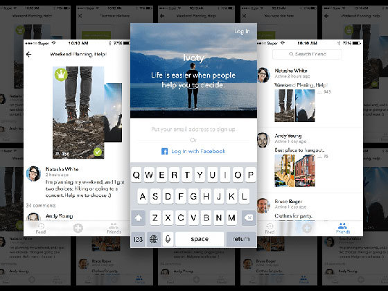 图片社交 Simple Voting App