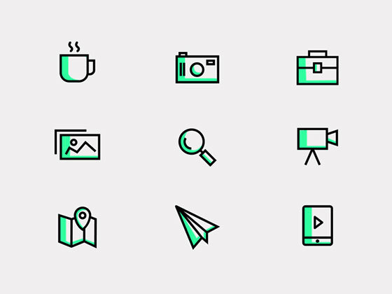 使用图标 Useful Line Icons