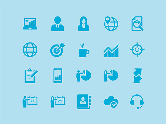 商务图标 Business Train Icons