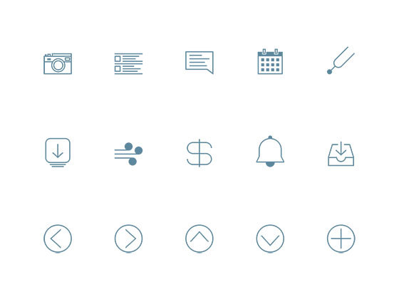 细线图标集合 Domob Thin Line Icons