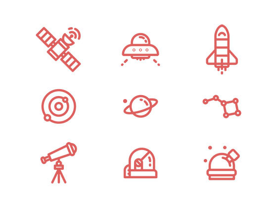 空间航天图标 Simple Space Icons