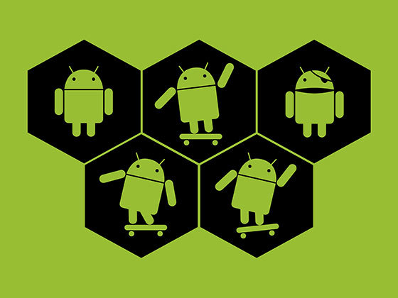 五个有趣的安卓图标 Five Fun Android Icons