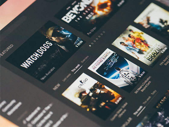 影视数据界面 Steam Concept