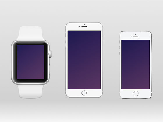 Apple Watch & iPhone Mockups样机