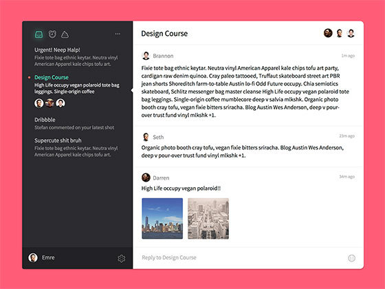 消息会话界面 Conversation View