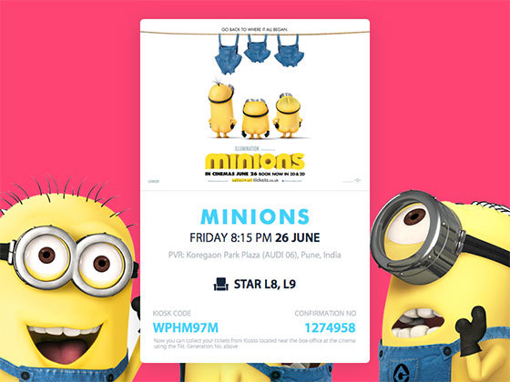 小黄人电影卡片 Minions Movie Card