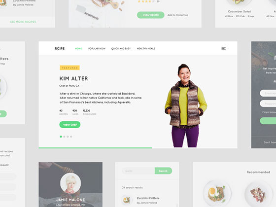 食谱 Recipe UI Kit