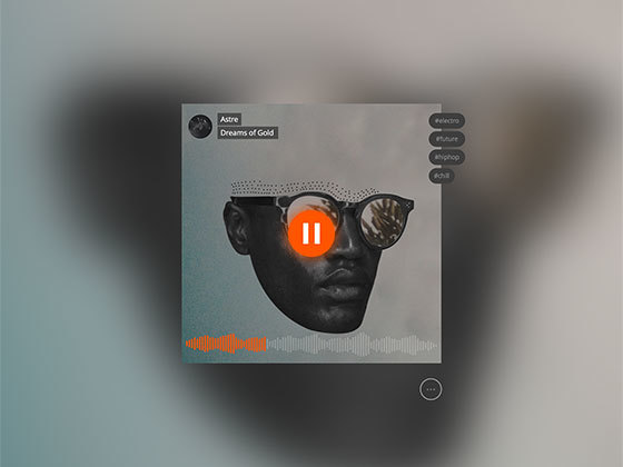 音乐卡片 Sound Cloud Card