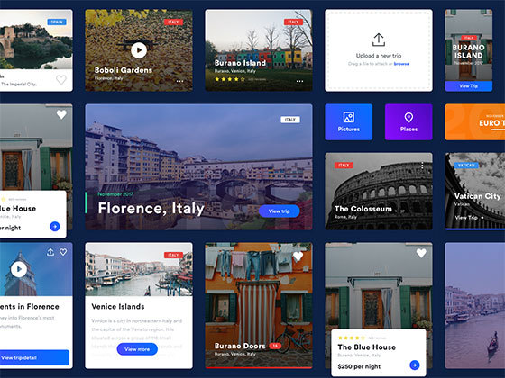 17 枚网页组件界面