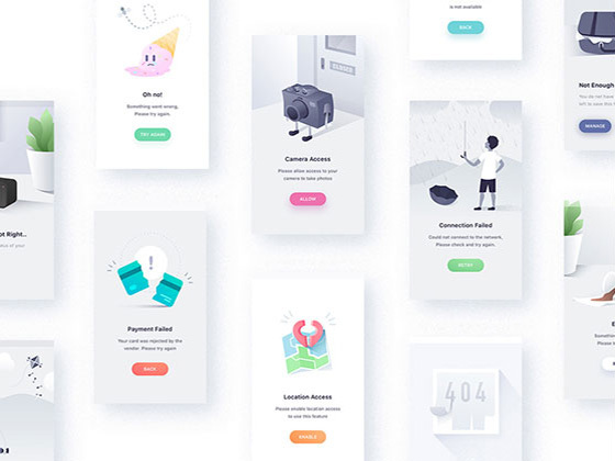 21 个应用错误缺省页状态