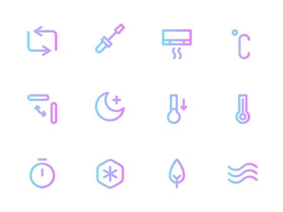 30 枚空调元素图标