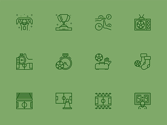 30 枚足球元素图标