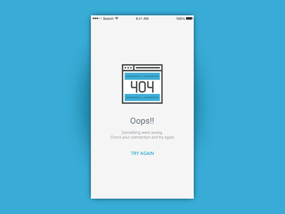 404缺省页 404 Error Empty Screen
