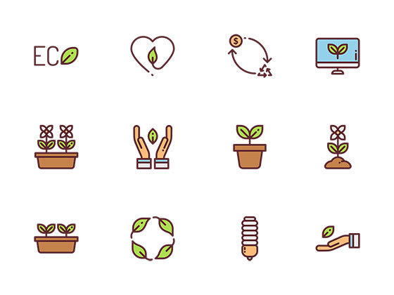 50 枚生态和环境图标