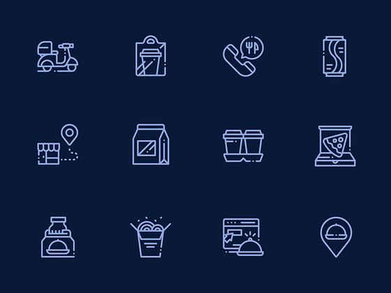 50 枚外卖元素图标