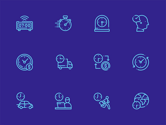 50 枚时间元素图标