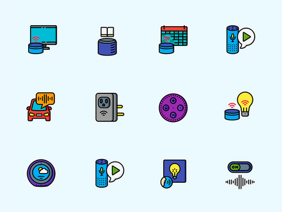 70 枚语音助理元素图标