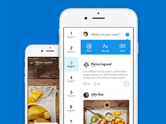 Acro 社交应用界面