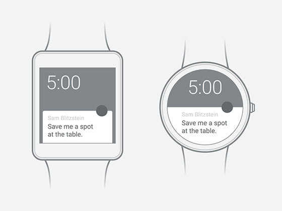 Android Wear 线框