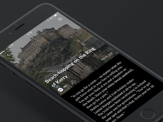 Boston 新闻和阅读应用界面